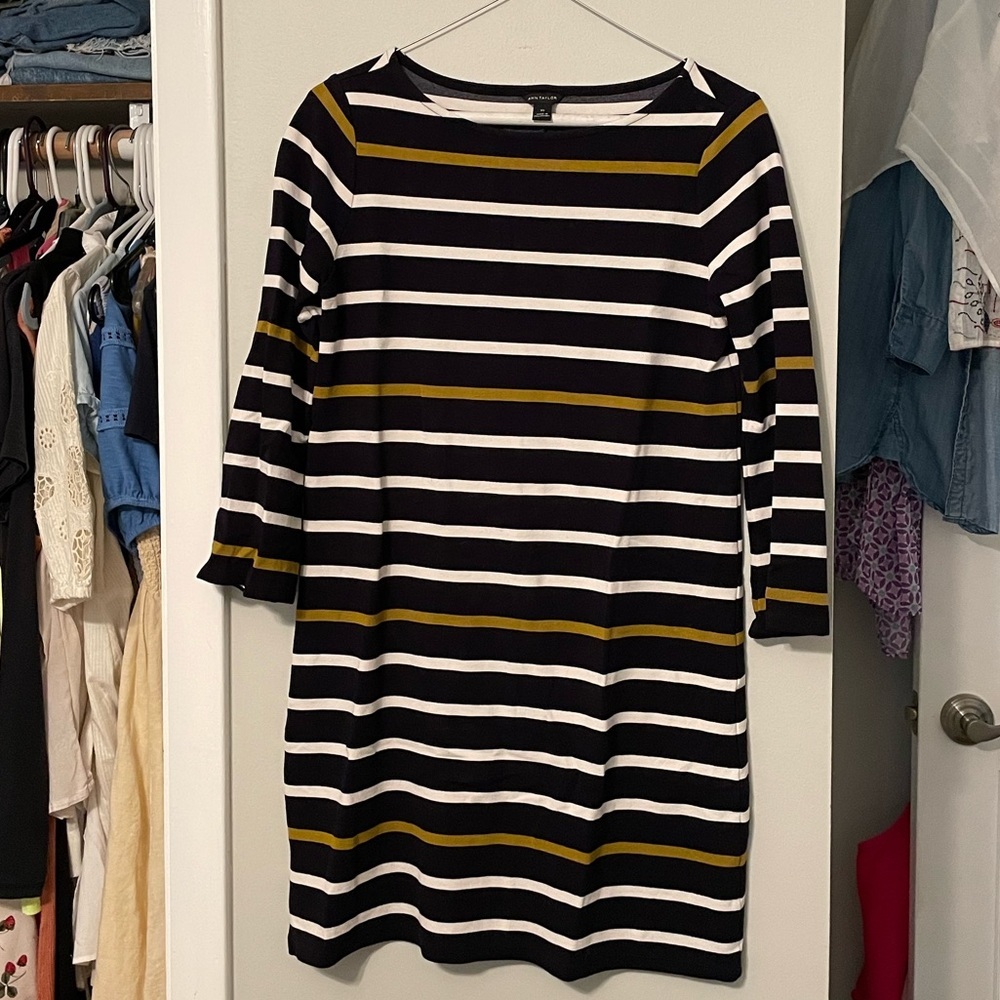 Ann Taylor Striped Sweater Dress, Size XS